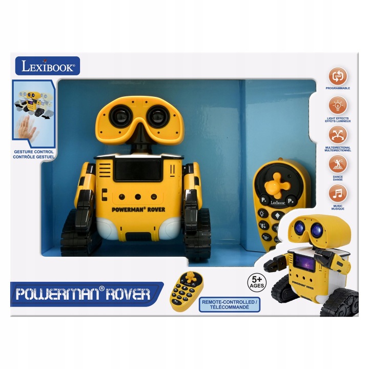 Lexibook Powerman Rover Багатофункціональний робот з пультом для дітей 5+ — фото 7