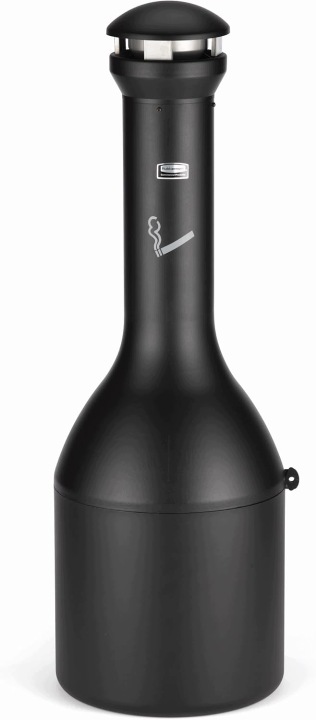 Velký Stojící Popelník Kovový Rubbermaid Infinity 15,5L 100x33CM Černý
