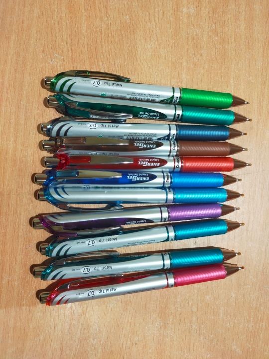 Pentel Ручка кулькова BL77 - червоні ENERGEL 0.7 — фото 15