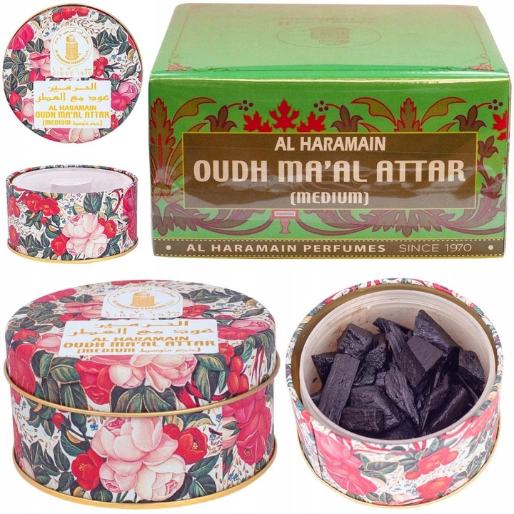 Kadidlo Al Haramain Oudh Ma Al Attar 40g Smyslná Rozkoš Relaxace