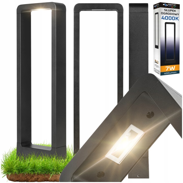 Led Zahradní Lampa Venkovní Stojací Rámeček Sloupek Vodotěsná IP54 50cm