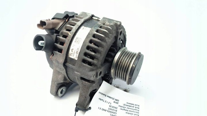 Alternateur 9820893880 OPEL GRANDLAND X et