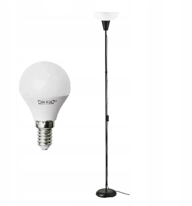 Ikea Tagarp Stojací lampa Černá žárovka