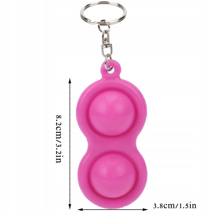 Брелок антистрес Push Bubble Key Ring Рука Пазли сенсорні Іграшка si — фото 6