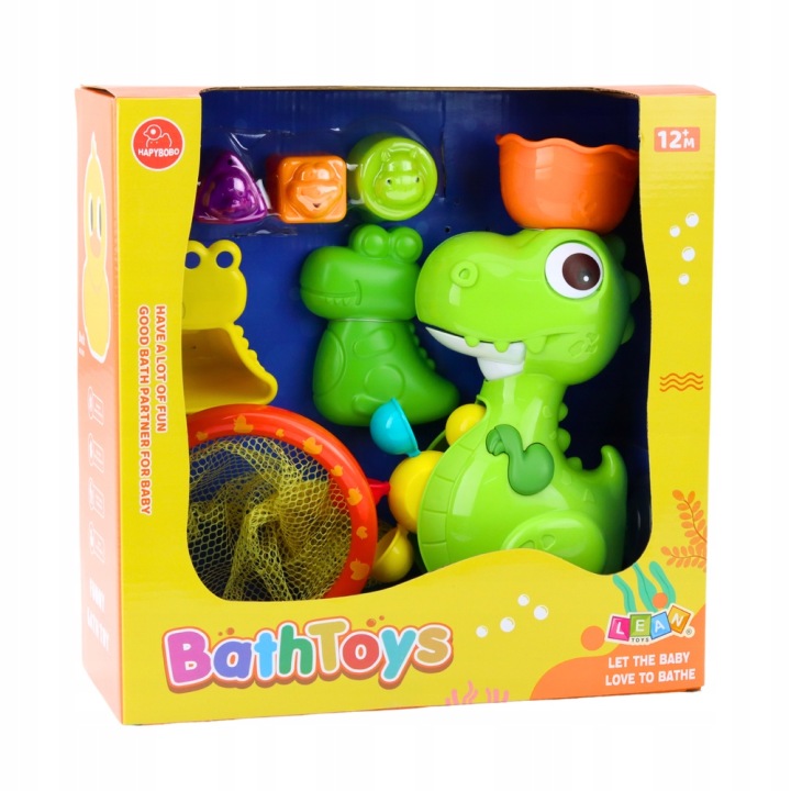 Набір Іграшок Для Купання з Динозавром і Аксесуарами Lean Toys — фото 4