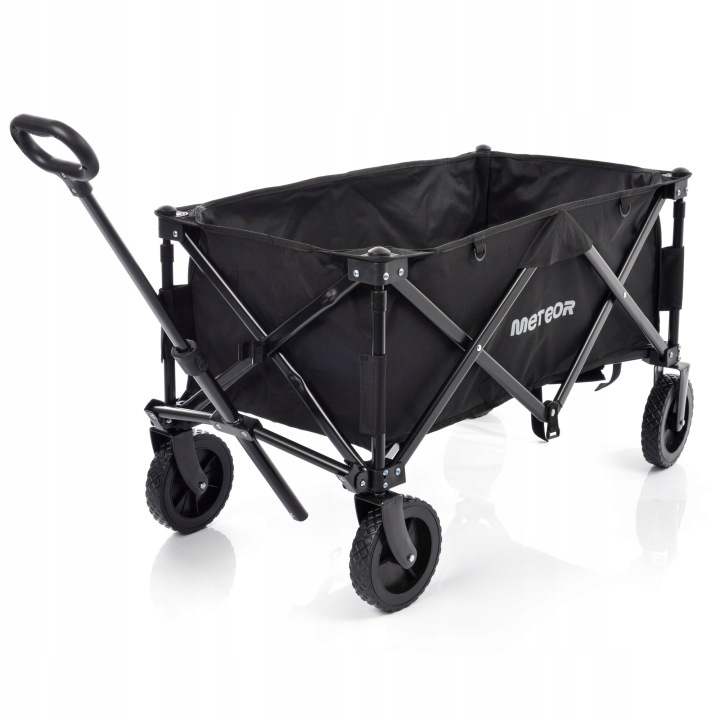 Skládací přepravní vozík Meteor X-300 černý Nosnost 80 kg