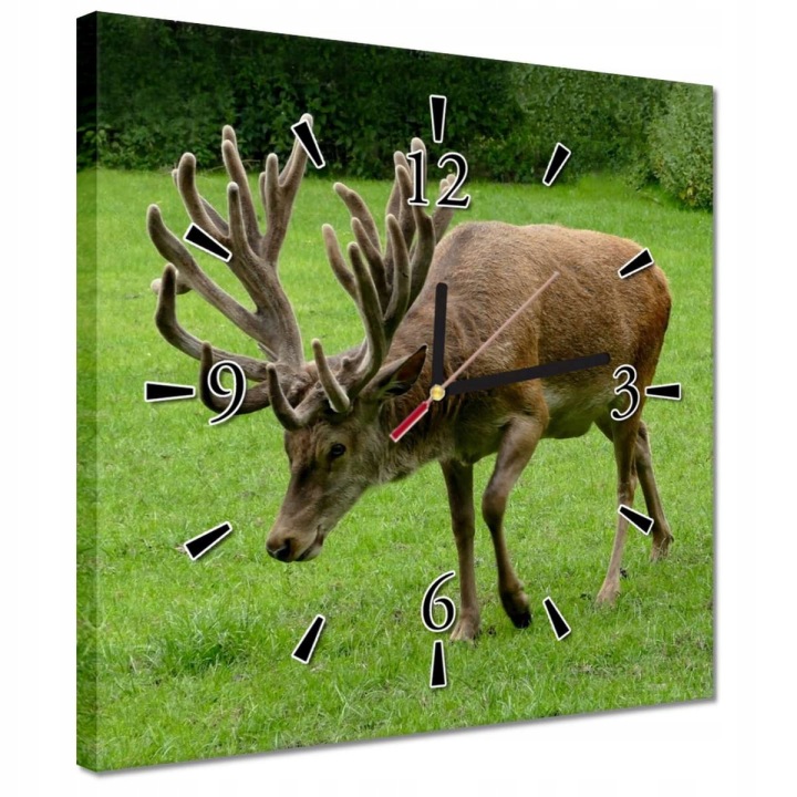 Hodiny 30x30 Jelen Paroháč
