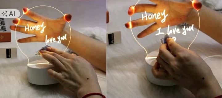 Нічник LED творча дошка напиши послання на подарунок 3D RGB пульт — фото 7