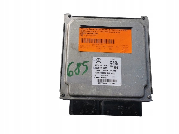 MERCEDES A-KLASA 2.2CDI A6519007003 Computer ECU