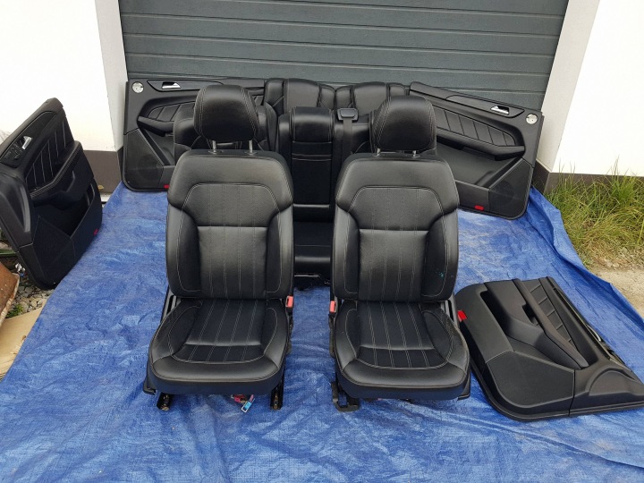 Komplet sedili sinistra Destra 2 3 rzad z boczkami Mercedes GL X166 pelle, in pelle EUROPA