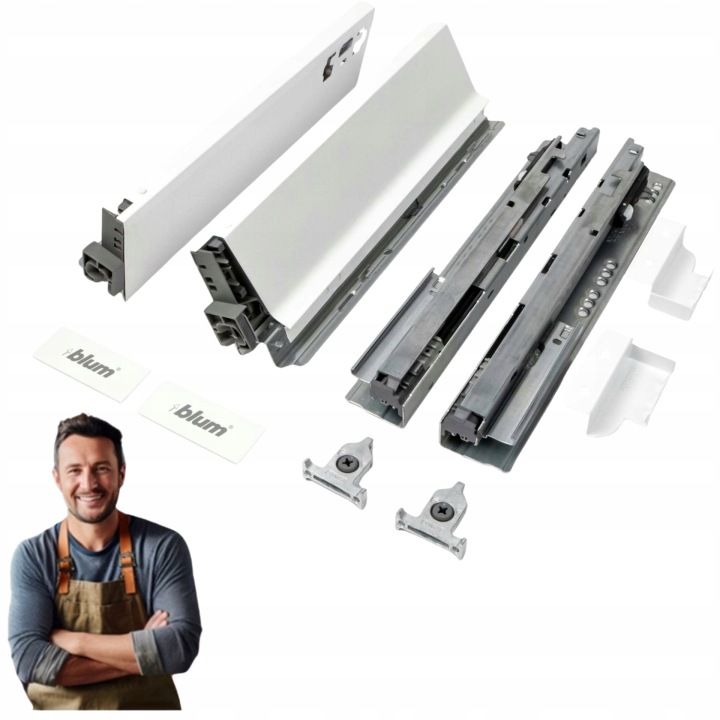 Blum Tandembox Antaro Šuplík 270 mm M nízká 86 mm bílá