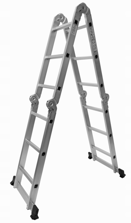 Žebřík kloubový žebřík 3,7 m, skládací, 4 x 3 stupně