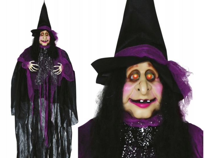 Interaktivní Závěsná Dekorace Čarodějnice 120 CM Halloween