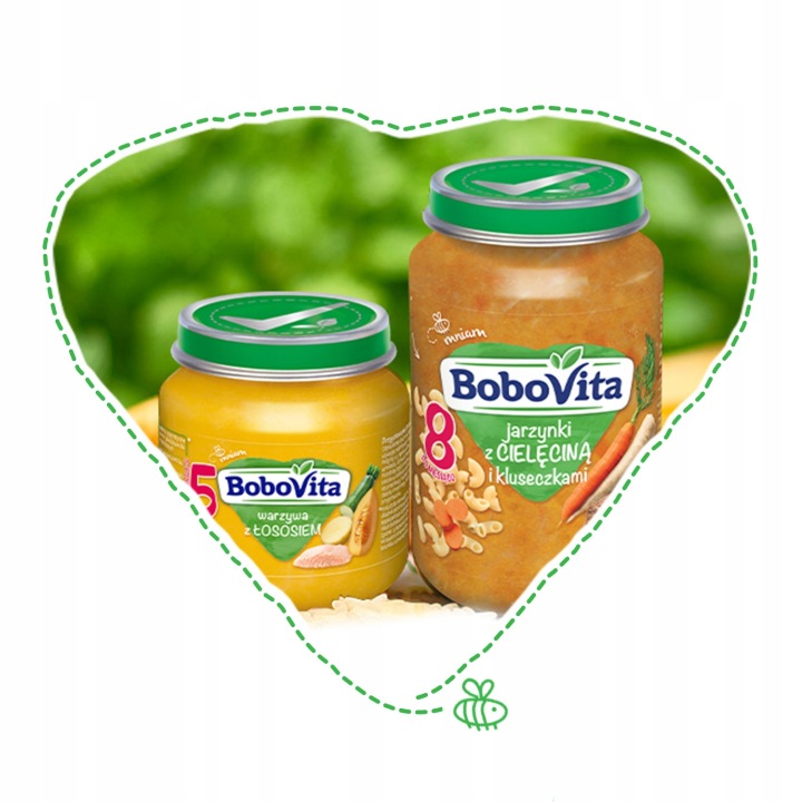 Обід для дітей 9 міс.+ Bobovita овочі з корейкою і галушками 190 г — фото 9