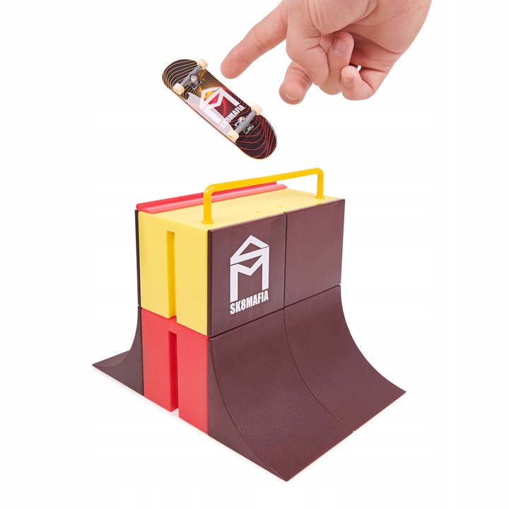 TECH DECK ZESTAW FINGERBOARD RAMPA SK8MAFIA + DESKOROLKA I FINGERBIKE BMX Model SK8Mafia