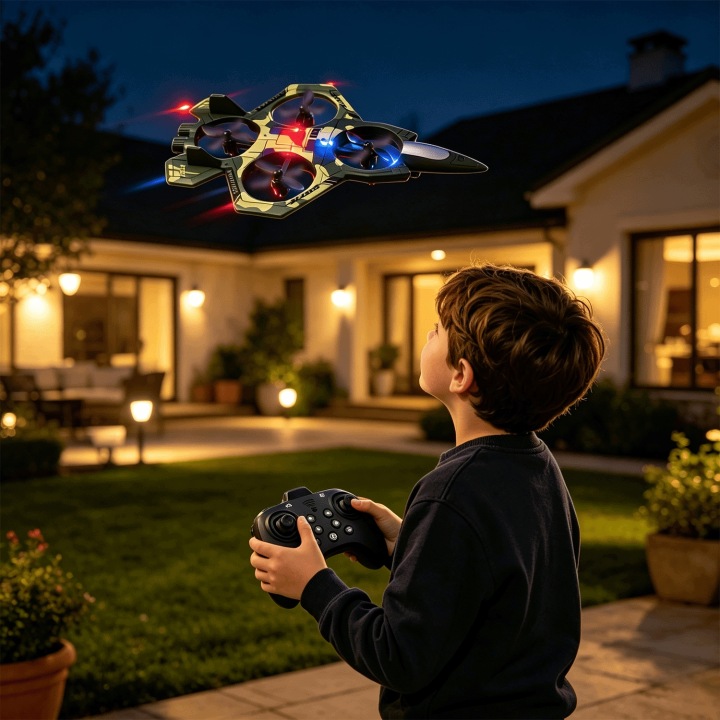 SAMOLOT RC,2,4 ГГц,дистанційно керований DRON зі світлом для дітей і дорослих — фото 6
