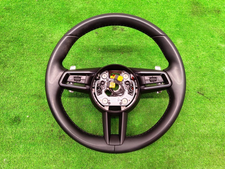 PORSCHE MACAN lenkrad Leder SKORZANA Schaltwippen