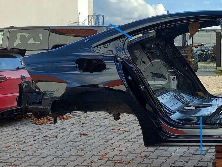 PEUGEOT 508 II fender quarter rear part right sedan KTVD