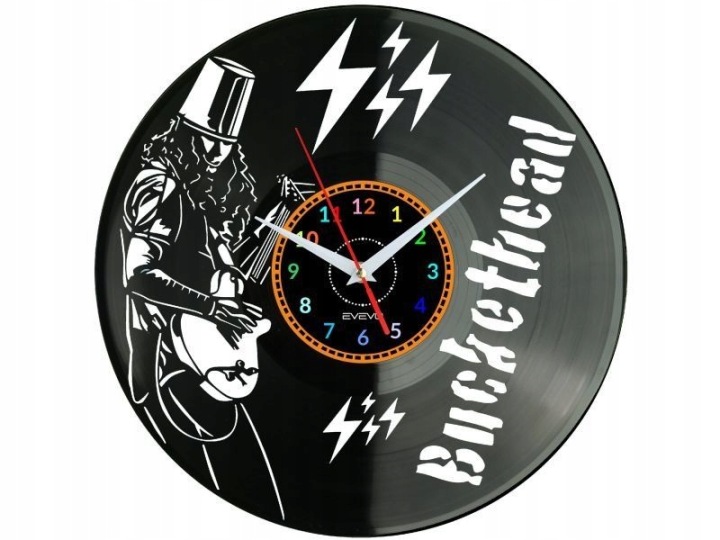 Rock Band Nástěnné hodiny Vinylová deska Moderní dekorativní jako Dárek Ur