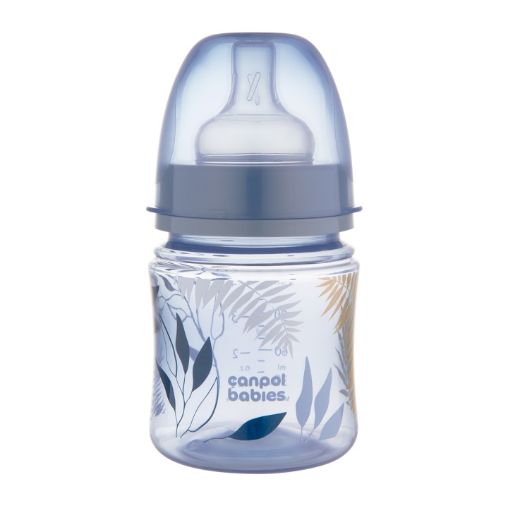CANPOL BABIES Пляшка антиколікова EasyStart Sleepy Золотий 0 міс.+ Синя 120 мл