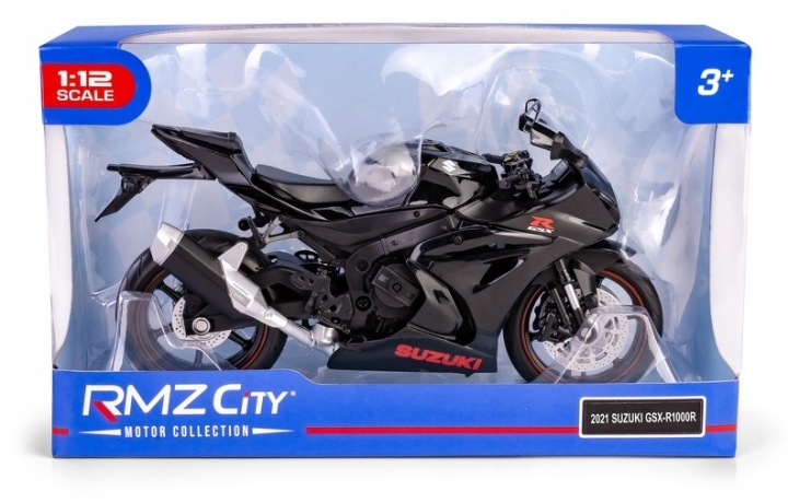 Rmz 1:12 suzuki gsx р.1000r (regular) чорний — фото 3