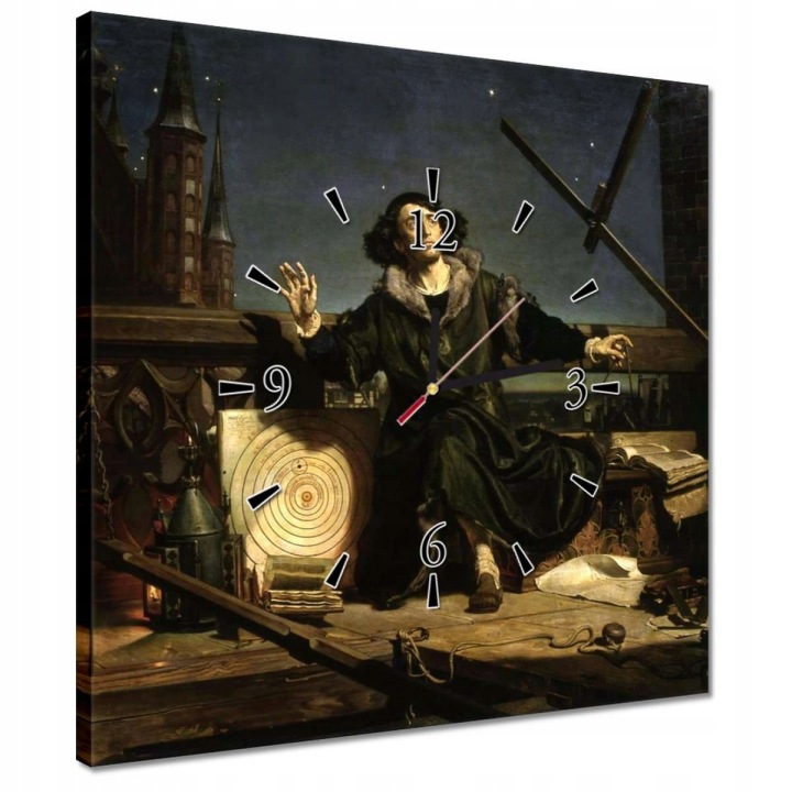Hodiny 40x40 Astronom Koperník Rozhovor