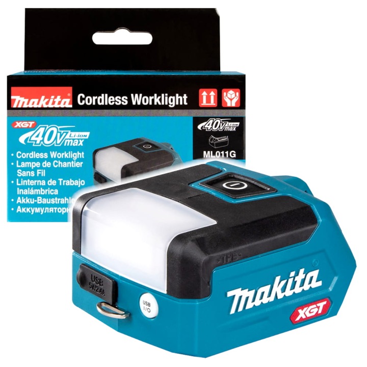 Akumulátorová svítilna Makita ML011G na baterie 40 V Xgt Usb 132 hodiny Body