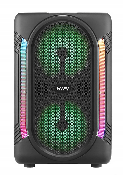 BLUETOOTH BOOMBOX SPEAKER Radio Tower MP3 Player USB KARAOKE + MICROPHONE Functions karaoke function receiving calls audio files support FM radio control with a smartphone