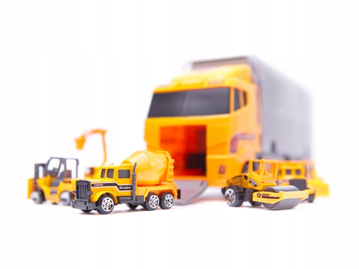 Transporter вантажівка Фура пускова установка + металеві авто будівельна техніка — фото 11