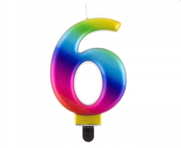 Свічка цифра 3 BEAUTY&CHARM GALAXY 8 см — фото 5