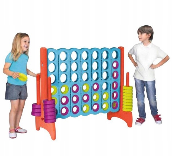 GRA LOGICZNA PLAC ZABAW OGRODOWY DOMU 4 W LINII RZĘDZIE DUŻY XXL FEBER