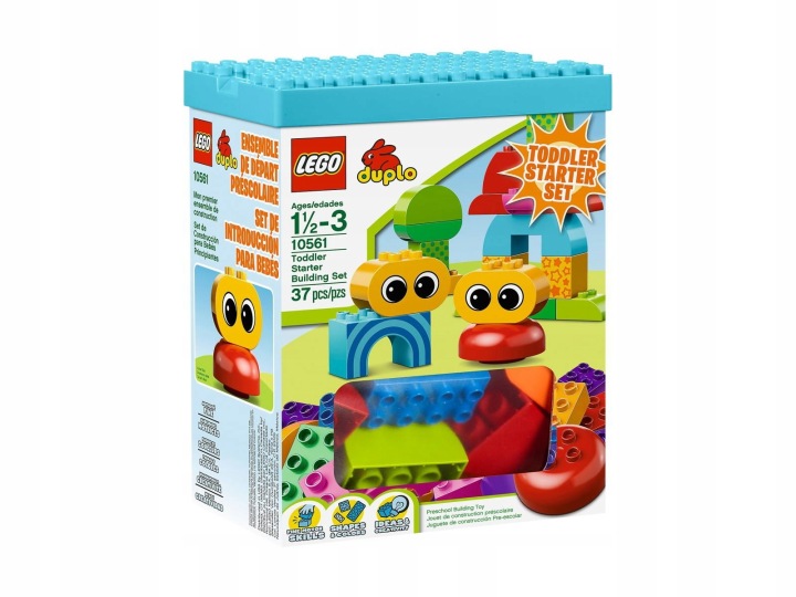 Lego Duplo - Мікс Деталей для будування + пластина підлога Zestaw kreatywny (вживаний) — фото 2