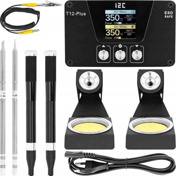 Pájecí Stanice I2C T12-PLUS 2xKOLBA 2xGROT 240W