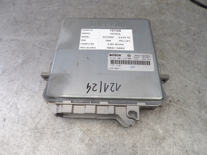 HONDA ACCORD V COMPUTER, BEDIENTEIL 0281001419 MSB100411