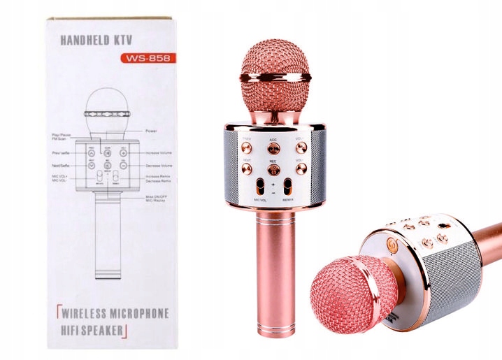 MIKROFON KARAOKE колонка з мікрофоном бездротовий BLUETOOTH запис — фото 9