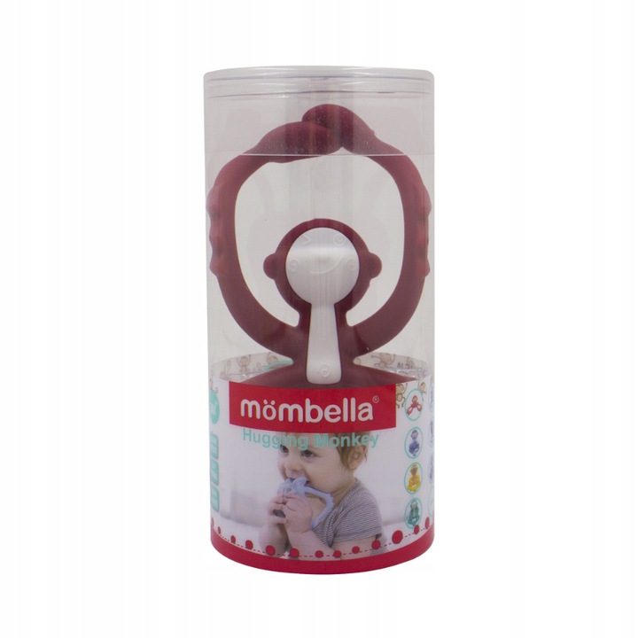 Mombella Прорізувач тримач Іграшка Мавпочка червоний — фото 3
