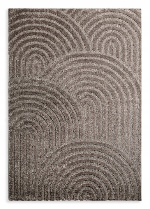 Koberec 80x200 Art3 Boho geometrický hnědý moderní