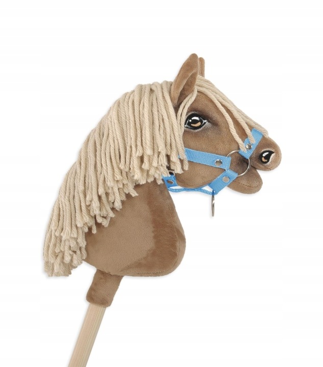 Недоуздок для коня Hobby Horse універсальний A4 і A5 що застібається - блакитний — фото 5