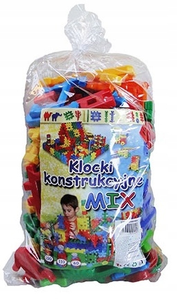 Конструктор Вафлі MIX 110 ел. Кольоровий конструктор Конструкторські MEJPOL — фото 4