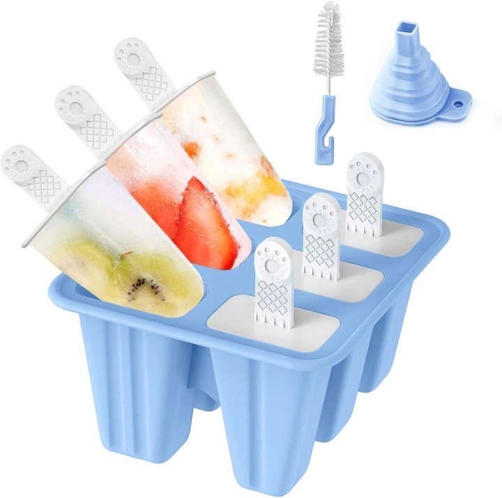 Silikonové formy na zmrzlinu Diy potravinářské třídy, opakovaně použitelné formy