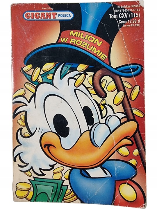 Zdjęcie egzemplarza: Milion w rozumie / Gigant Poleca / Kaczor Donald / Komiks nr 115