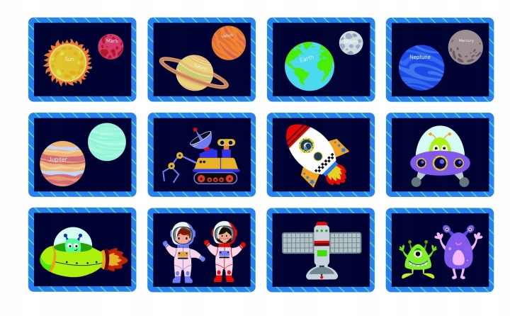 UKŁADANKA MAGNETYCZNA DREWNIANA KOSMOS PUZZLE TOOKY TOY Marka Tooky Toy