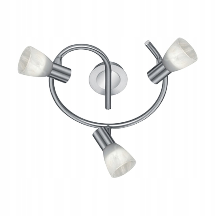 Trio Stropní reflektor Levisto 3xE14, stříbrný, stmívatelný, 40 W, IP20