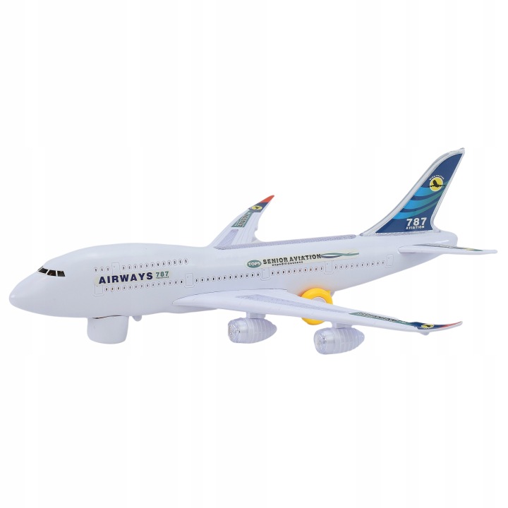 Літак інтерактивний AIRBUS світиться гра їздить ефекти звукові і світлові — фото 14