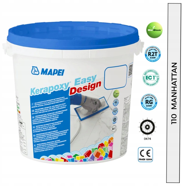 Mapei Epoxidová Spárovací Hmota Kerapoxy Easy Design 3 kg Kyselinovzdorná 110 Manhattan