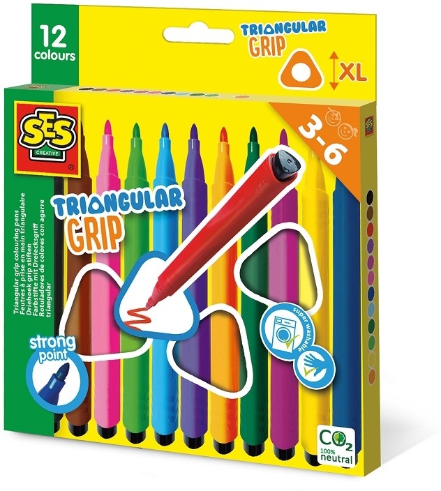 SES Creative Triangular Grip Розфарбовування PensMulticolor 1 count (Набір з 1
