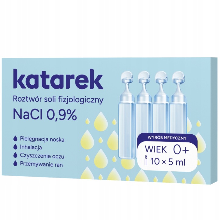 Katarek, розчин солі фізіологічний NaCl 0,9%, 10 x 5 мл — фото 2