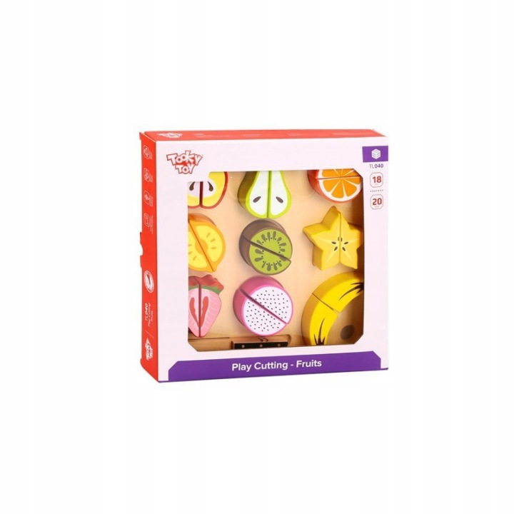 DREWNIANE OWOCE DO KROJENIA RZEPY 20el / TOOKY TOY Wiek dziecka 18 m +