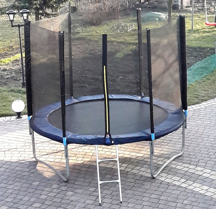 Драбинка для батута довжиною 77 см. 2 щаблі. Оцинковка. — фото 2