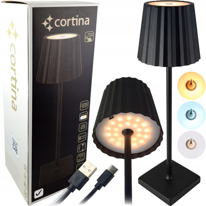 Moderní Stolní Led Lampa Noční Usb Bezdrátová Jako Dárek